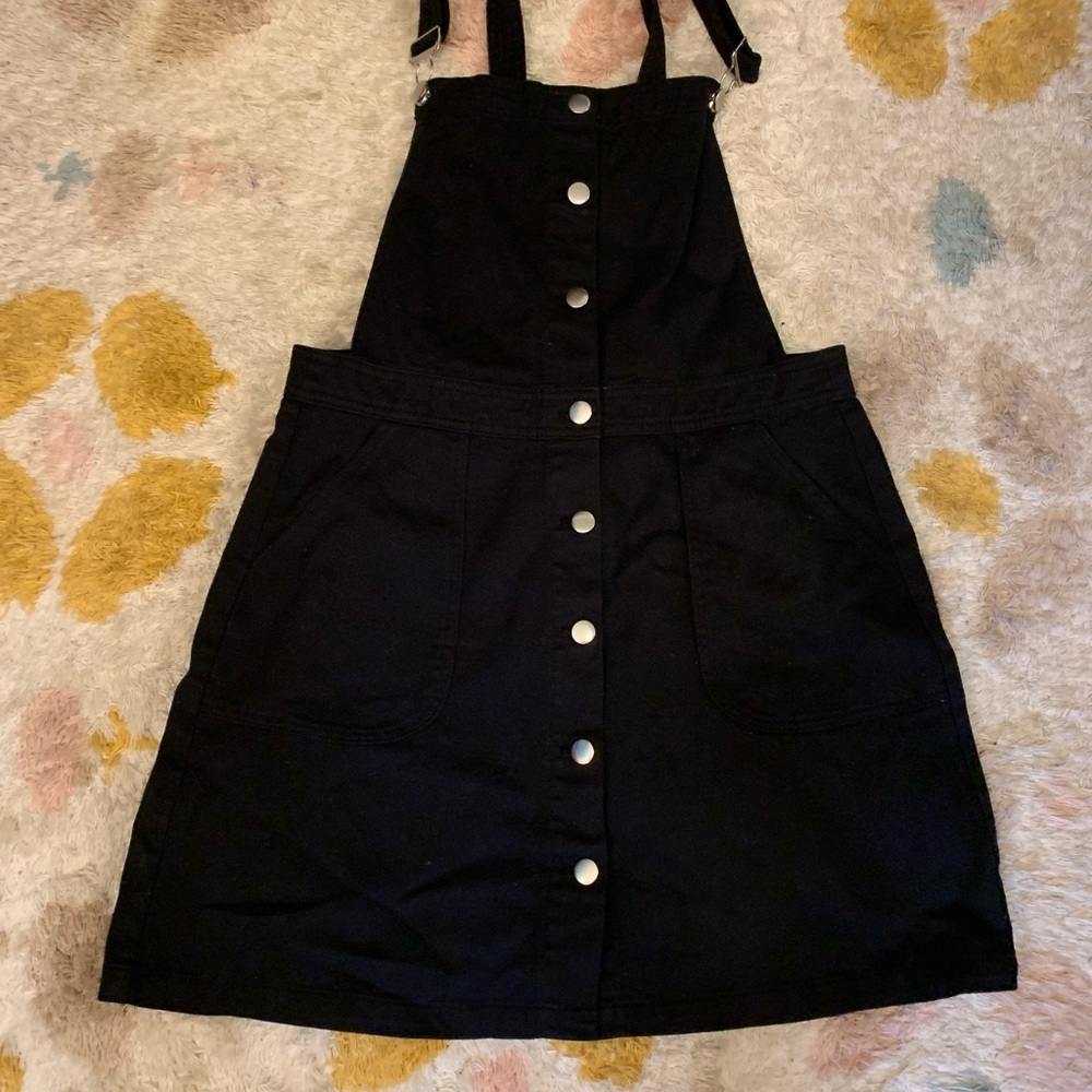 Womens Botton Down Overall Skirt